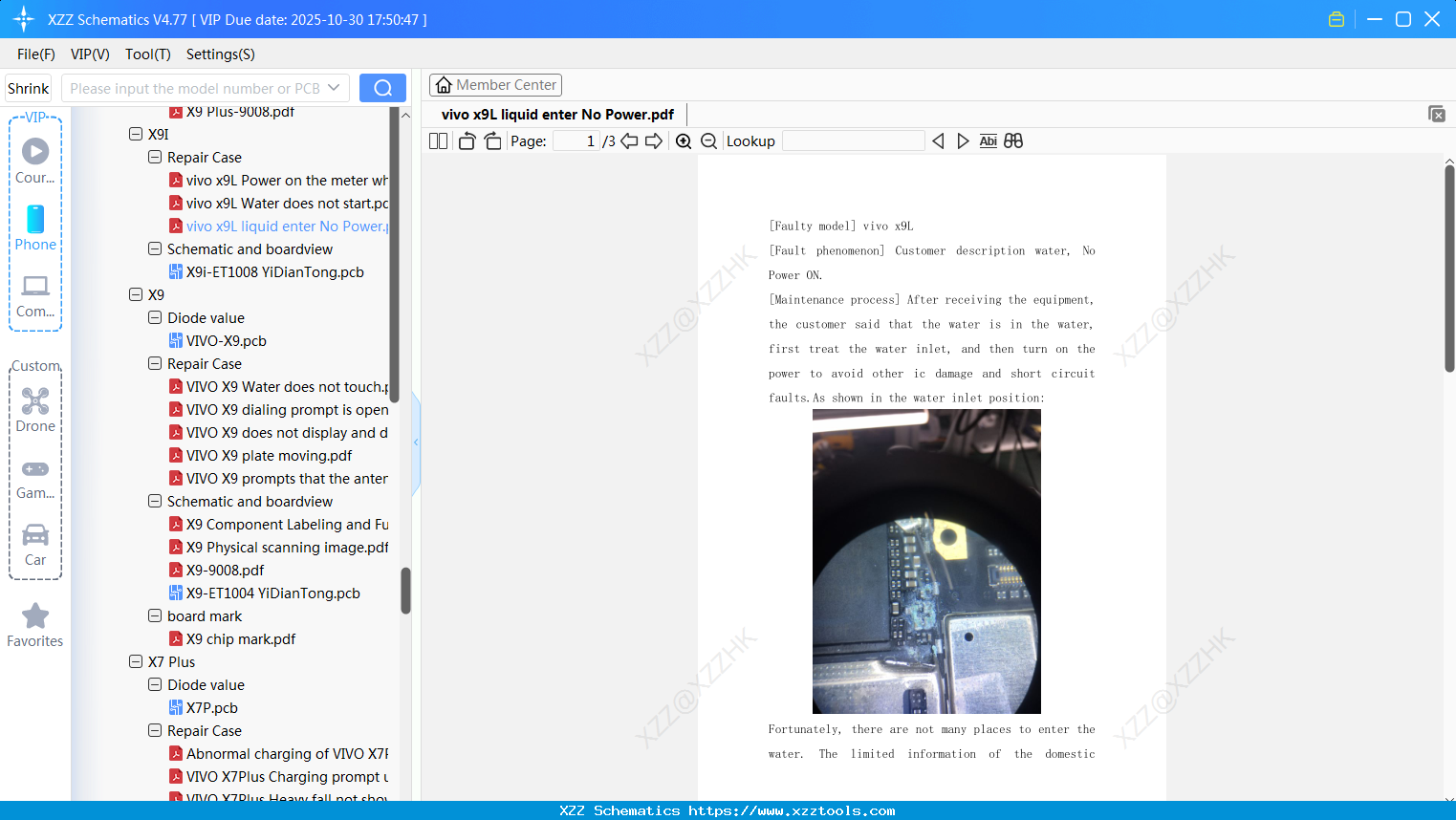 Vivo X9L Liquid Enter No Power